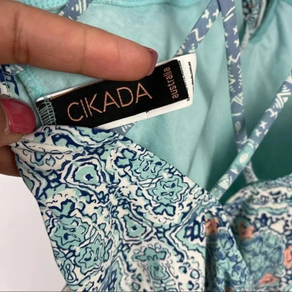 Cikada Australia Kaleidoscope Strappy One Piece Swim Suit Sz 6 - Picture 10 of 11